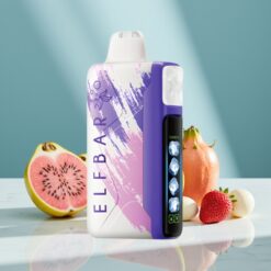 ELF BAR Ice King 40000 Züge 20ml 5% Nikotin 850mAh LCD Saure Erdbeere-Drachenfrucht