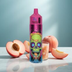 Fumot RandM Tornado 30000 Puffs 30mL 5% Pfirsich-Eis LED