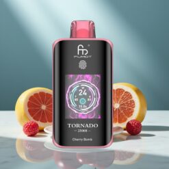 Fumot Tornado 25000 Puffs HD Bildschirm 20ml Kirschbombe