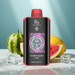 Fumot Tornado 25000 Puffs Wassermelone-Eis HD Bildschirm 700mAh