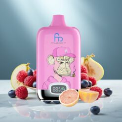 Fumot Tornado Digital Box 12000 Züge 20ml Blaubeere-Himbeere Mesh Coil Typ-C