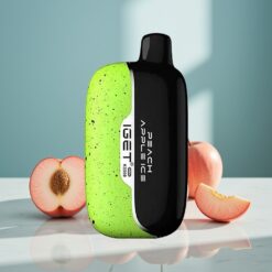 IGET Moon K5000 Puffs Wegwerf-Vape Pfirsich-Apfel (5000 Züge, 81,5 g, PC-Material)