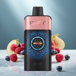 IGET ONE 12000 Züge Wegwerf-Vape Heidelbeere-Himbeere mit 2700 mAh & Farbdisplay