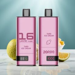 Lavie Cube 20000 Puffs Einweg-Vape Taro-Eiscreme 28ML 5% Nikotin Typ-C