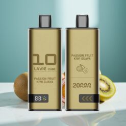 Lavie Cube 20000 Puffs Wegwerf-Vape Passionsfrucht Kiwi Guave (28ML, 5%, Typ C)