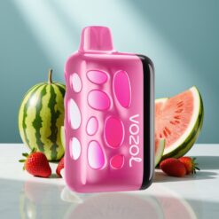 VOZOL RAVE 40000 Disposable Erdbeer-Wassermelone | 270° Leuchtend | 20 Min. 80% Ladung | 1000mAh
