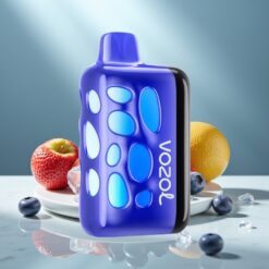 VOZOL RAVE 40000 Disposable Heidelbeer-Eis – 270° Leuchtend, Beat-Sync, 20 Min 80% Ladung