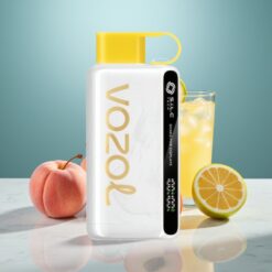 VOZOL STAR 9000/12000 Wegwerf-Vape Kirsch-Pfirsich-Limonade mit 650mAh & Recycling-Kunststoff