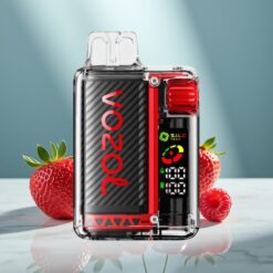 VOZOL Vista 20000 Züge Wiederaufladbar 650mAh 2% Nikotin OLED Erdbeere Himbeere Kirsche S.i.L.C Dual Mesh Coil