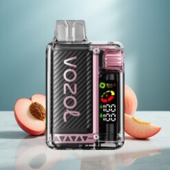 VOZOL Vista 20000 Züge wiederverwendbar 650mAh 2% OLED Pfirsich Eis MTL