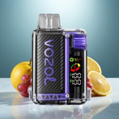 VOZOL Vista 20000 Züge wiederverwendbar mit 650mAh Akku, 2% Nikotin, S.i.L.C Tech Doppel-Mesh Coil & Trauben-Eis Geschmack